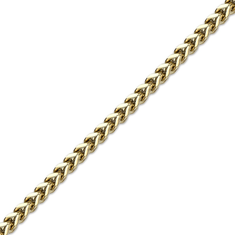 Kay Outlet Solid Foxtail Chain Necklace 4mm Yellow Ion-Plated Stainless Steel 22