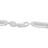 Thumbnail Image 2 of Solid Pave Curb Link Bracelet Sterling Silver 8&quot;