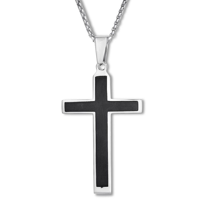 Main Image 1 of Cross Necklace Stainless Steel