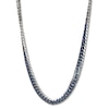 Thumbnail Image 1 of Solid Chain Necklace Stainless Steel & Blue Ion-Plating 22&quot;