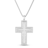 Thumbnail Image 1 of Men's Cross Necklace Stainless Steel 24&quot;