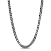 Thumbnail Image 0 of Solid Foxtail Chain Necklace Black Ion Plating Stainless Steel 24"