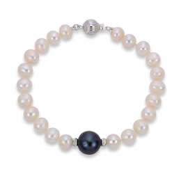 Cultured Pearl Bracelet Sterling Silver 7.5&quot;