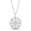 Thumbnail Image 1 of Diamond Openwork Necklace 1/3 ct tw Round-cut Sterling Silver 18&quot;