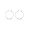 Thumbnail Image 1 of Tube Hoop Earrings Sterling Silver 20mm