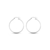 Thumbnail Image 1 of Tube Hoop Earrings Sterling Silver 30mm