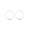 Thumbnail Image 1 of Tube Hoop Earrings Sterling Silver 40mm