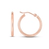 Thumbnail Image 1 of Polished Tube Hoop Earrings 14K Rose Gold 20mm