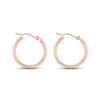 Thumbnail Image 2 of Polished Tube Hoop Earrings 14K Rose Gold 20mm