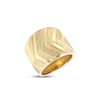 Thumbnail Image 1 of Chevron Ring 10K Yellow Gold - Size 7