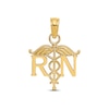 Thumbnail Image 0 of "RN" Caduceus Charm 14K Yellow Gold