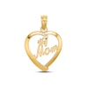 Thumbnail Image 0 of "#1 Mom" Heart Charm 14K Yellow Gold