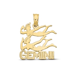Gemini Zodiac Charm 10K Yellow Gold