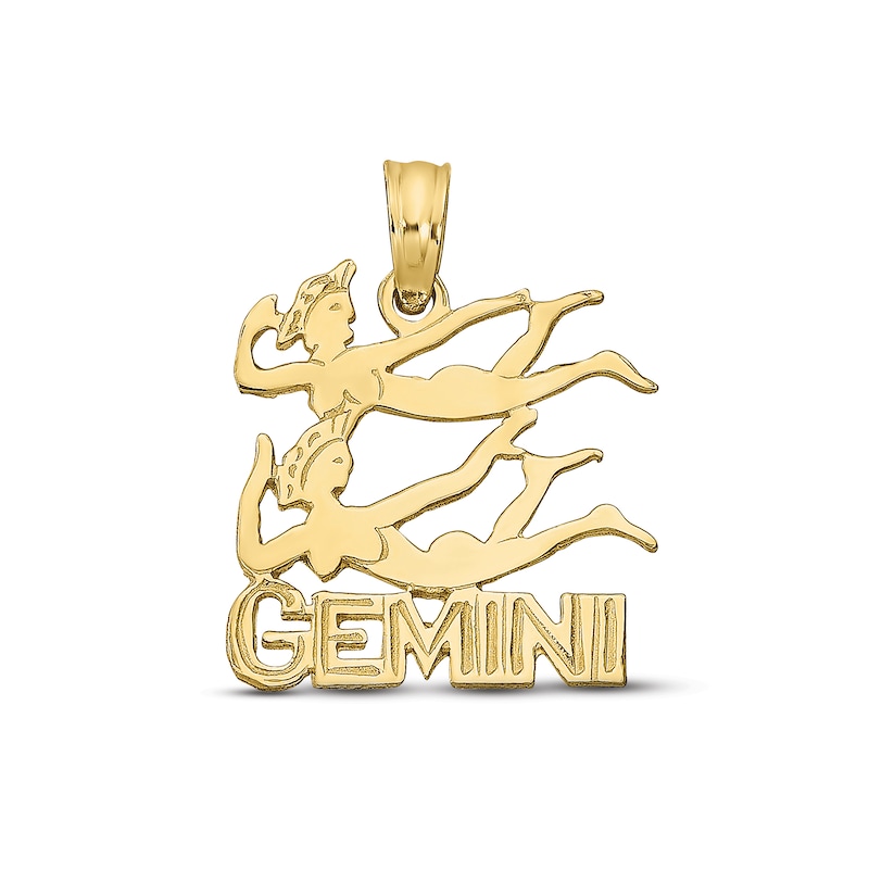 Main Image 1 of Gemini Zodiac Charm 10K Yellow Gold