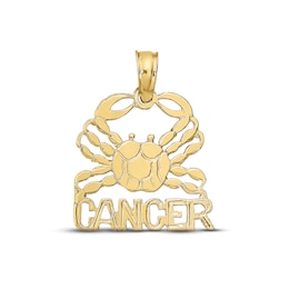 Cancer Zodiac Charm 10K Yellow Gold