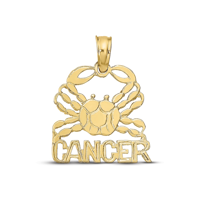 Main Image 1 of Cancer Zodiac Charm 10K Yellow Gold