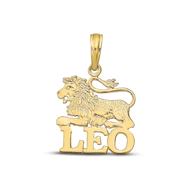 Main Image 1 of Leo Zodiac Charm 10K Yellow Gold