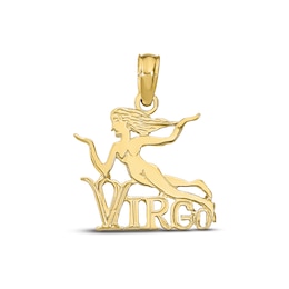 Virgo Zodiac Charm 10K Yellow Gold