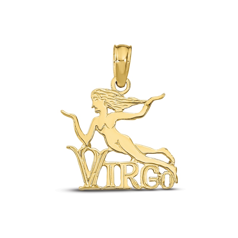 Main Image 1 of Virgo Zodiac Charm 10K Yellow Gold