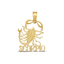 Scorpio Zodiac Charm 10K Yellow Gold