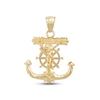 Thumbnail Image 1 of Mariner's Cross & Crucifix Charm 10K Yellow Gold