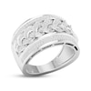 Thumbnail Image 2 of Men's Diamond Braided Faux-Stack Ring 7/8 ct tw 10K White Gold