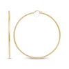 Thumbnail Image 3 of Tube Hoop Earrings 10K Yellow Gold 80mm