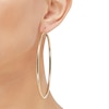 Thumbnail Image 4 of Tube Hoop Earrings 10K Yellow Gold 80mm