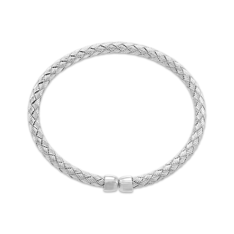 Woven Cuff Bangle Bracelet Sterling Silver | Kay Outlet