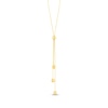 Thumbnail Image 2 of Ball Tassel Lariat Chain Necklace 14K Yellow Gold 17&quot;