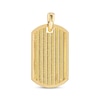 Thumbnail Image 1 of Ribbed Dog Tag Charm 14K Yellow Gold