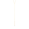 Thumbnail Image 2 of Bead Station Lariat Bar Drop Necklace 14K Yellow Gold 18&quot;