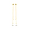 Thumbnail Image 2 of Front-Back Tassel Chain Earrings 14K Yellow Gold