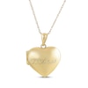 Thumbnail Image 0 of "15 Años" Quinceañera Puffed Heart Locket Necklace 14K Yellow Gold 18"