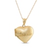 Thumbnail Image 0 of "Abuela" Puffed Heart Locket Necklace 14K Yellow Gold 18"