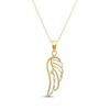 Thumbnail Image 1 of Diamond-Cut Wing Necklace 14K Yellow Gold 18&quot;