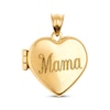 Thumbnail Image 1 of &quot;Mama&quot; Puffed Heart Locket Necklace 14K Yellow Gold 18&quot;