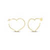 Thumbnail Image 1 of Heart-Shaped Open Hoop Earrings 14K Yellow Gold