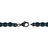 Thumbnail Image 3 of Men's Black Onyx Bead Bracelet Blue & Black Ion-Plated Stainless Steel 8.5&quot;