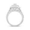 Thumbnail Image 3 of Round-Cut Diamond Double Cushion Halo Engagement Ring 1-1/2 ct tw 10K White Gold