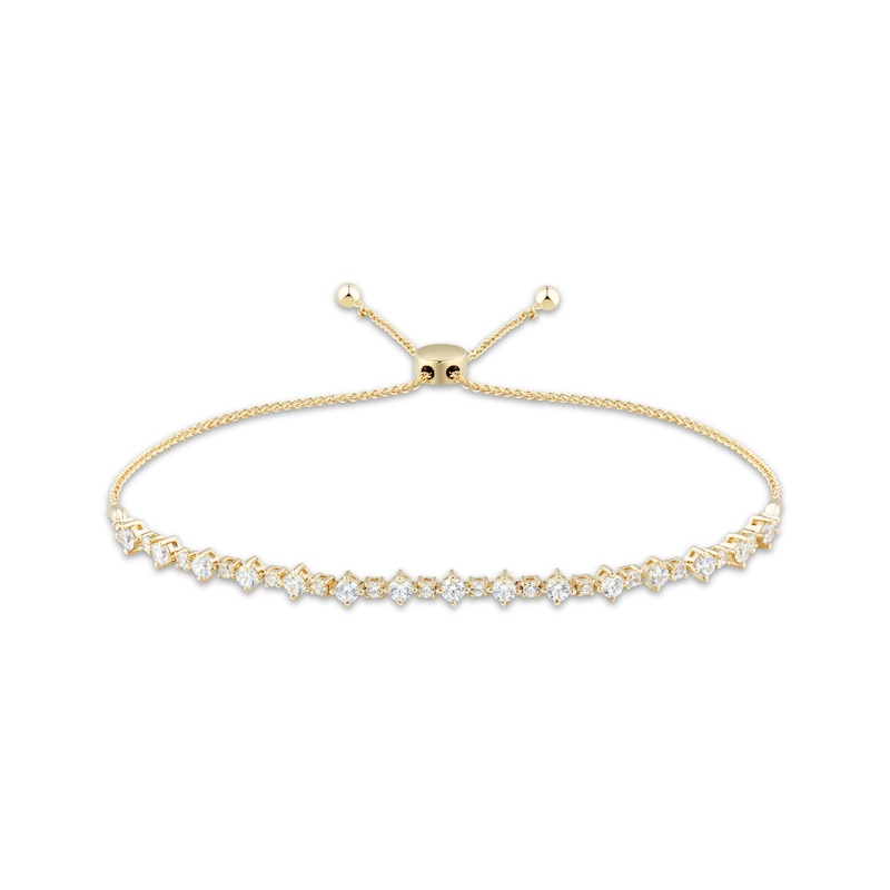 Main Image 1 of Diamond Bolo Bracelet 1 ct tw 10K Yellow Gold