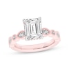 Thumbnail Image 0 of Lab-Created Diamonds by KAY Emerald-Cut Engagement Ring 3-3/4 ct tw 14K Rose Gold