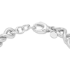 Thumbnail Image 3 of Hollow Textured Infinity Link Bracelet Sterling Silver 7.75&quot;