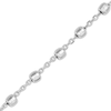 Thumbnail Image 2 of Hollow Disco Bead Station Necklace 14K White Gold 18&quot;