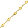 Thumbnail Image 2 of Hollow Disco Bead Station Necklace 14K Yellow Gold 18&quot;