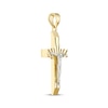 Thumbnail Image 2 of Diamond-Cut Crucifix Charm 10K Yellow Gold