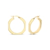 Thumbnail Image 1 of Octagon Angled Hoop Earrings 10K Yellow Gold 24.4mm