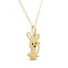 Thumbnail Image 2 of Children's Bunny Necklace 14K Yellow Gold 13&quot;