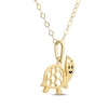 Thumbnail Image 2 of Children's Turtle Necklace 14K Yellow Gold 13&quot;