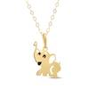 Thumbnail Image 0 of Children's Elephant Necklace 14K Yellow Gold 13"